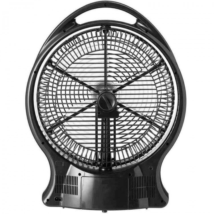 Coleman Rechargeable Fan 12" With LED Light - Black