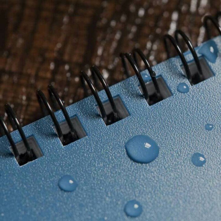 Rite in the Rain Side Spiral Waterproof Notebook - Blue - 4.6 x7