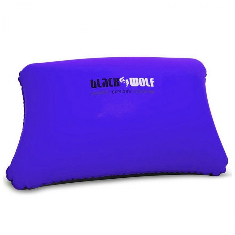 Black Wolf Comfort Pillow - Standard - Marine Blue