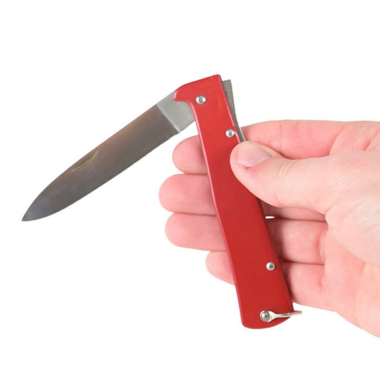 Otter Mercator Pocket Knife - 9cm - Red (Carbon Steel)