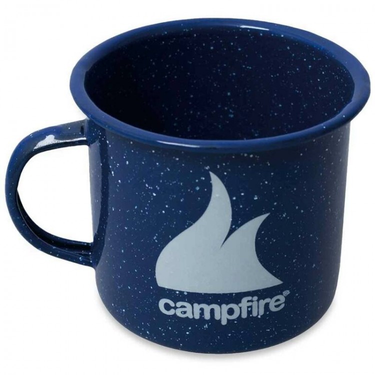 Campfire Enamel Mug - Navy - 8cm