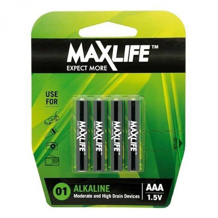 Maxlife AAA Alkaline Battery - 4 Pack
