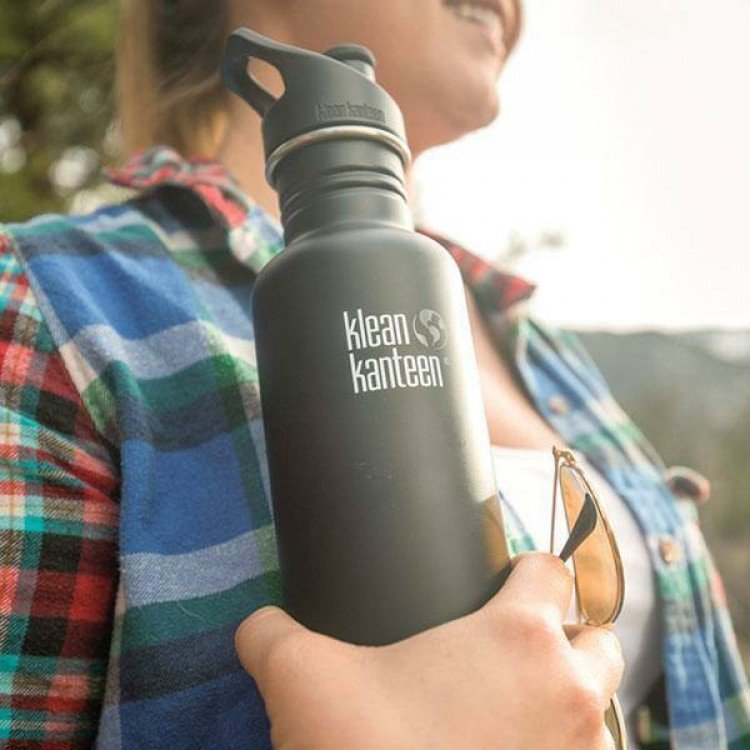 Klean Kanteen Classic Drink Bottle - 800ml - Brushed Stainless