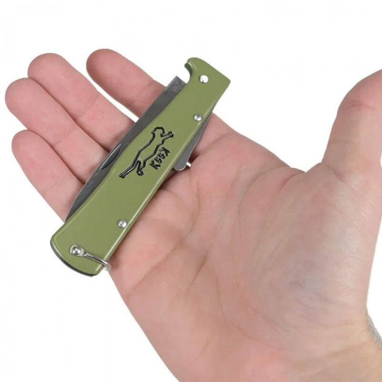 Otter Mercator K55K Pocket Knife - 9cm - Olive (Carbon Steel)