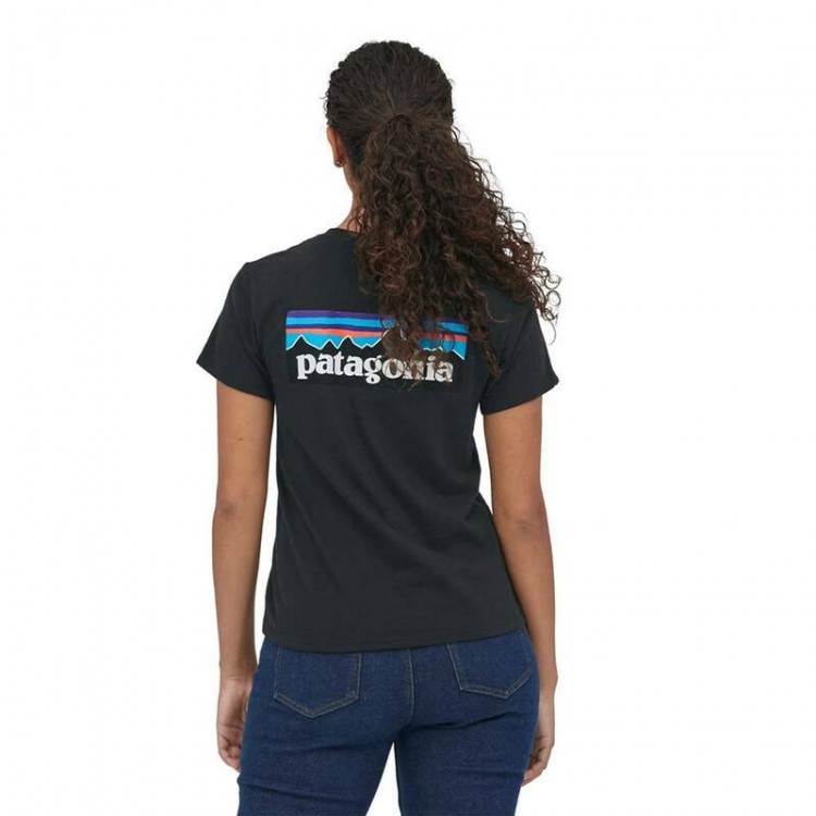 Patagonia Womens P-6 Responsibili-Tee - Black