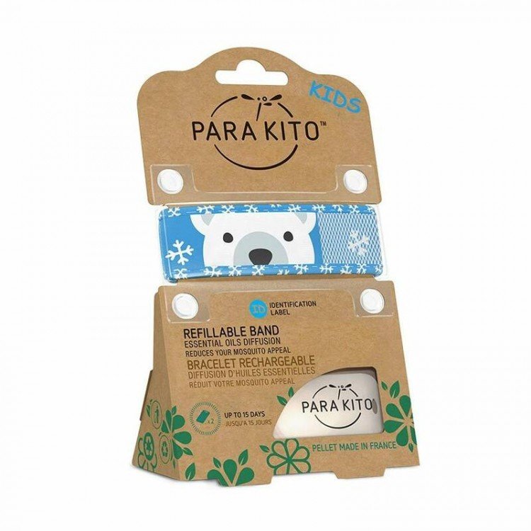 Parakito Kids Mosquito Wristband - Polar Bear
