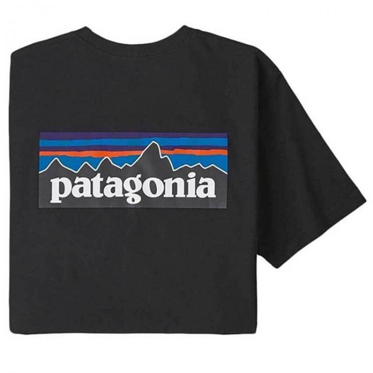 Patagonia Mens P6 Logo Responsibili T-Shirt - Black