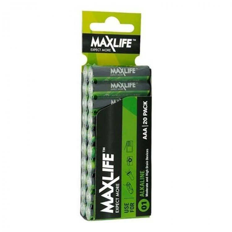 Maxlife AAA Alkaline Battery - 20 Pack