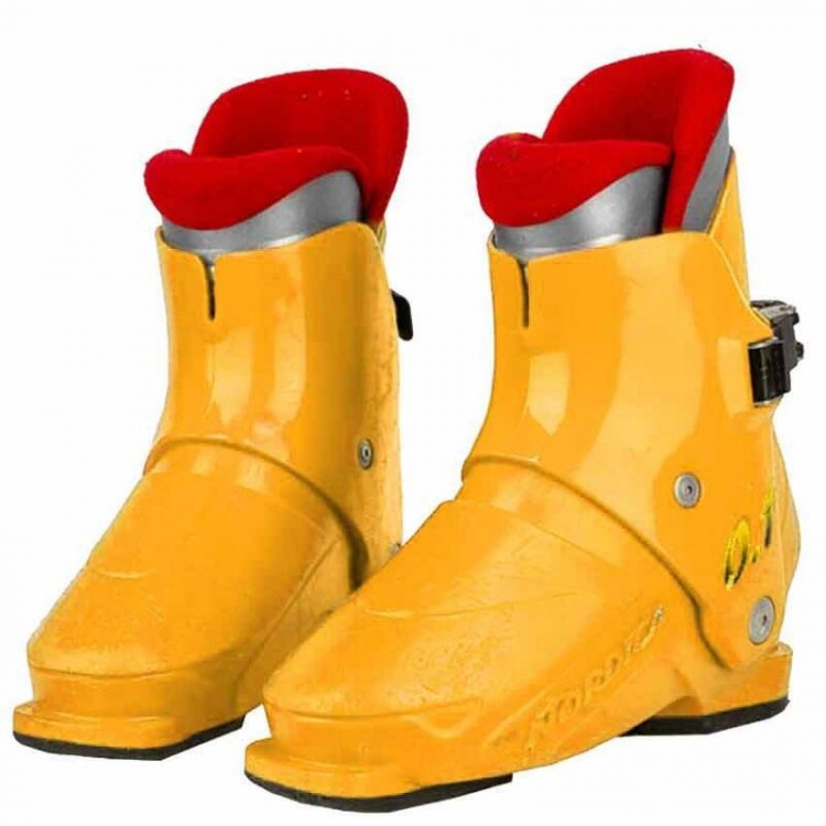 Nordica Super 0.1 Size 19.5 Kids Ski Boots - Orange