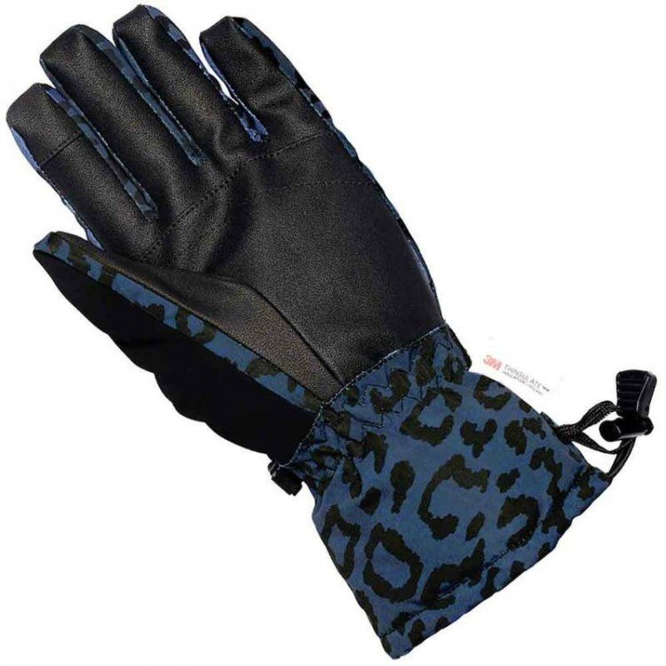 XTM Womens Sapporo Ski Gloves - Ocean Leopard - Complete Outdoors NZ