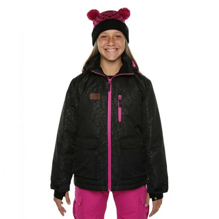 XTM Kids Kamikaze Ski Jacket - Black Leopard