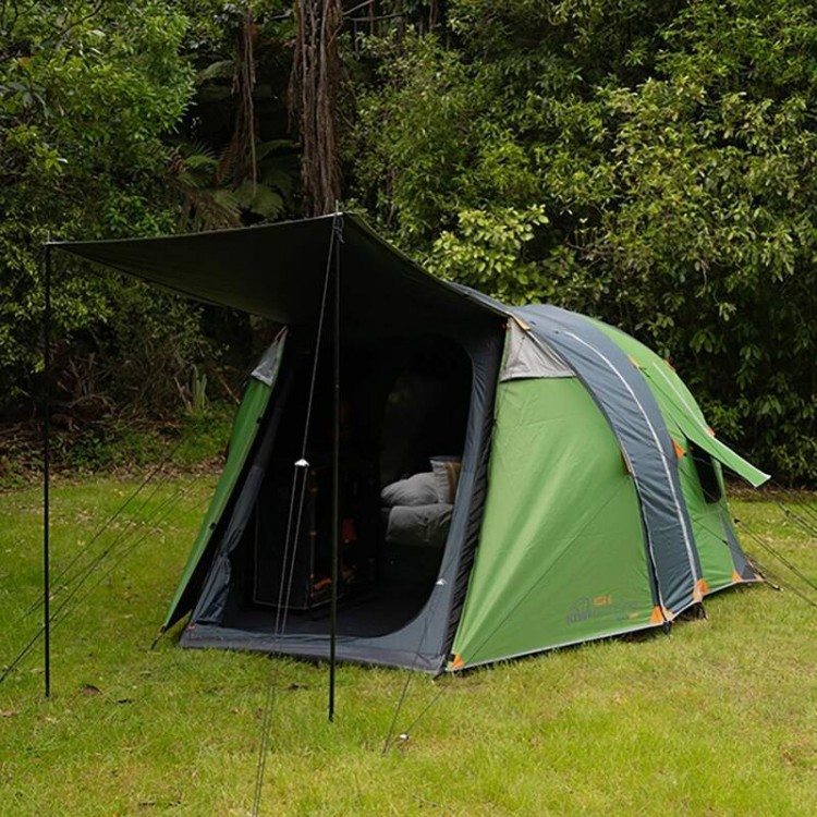 Kiwi Camping Kea 6 Blackout Recreational Dome Tent - Green