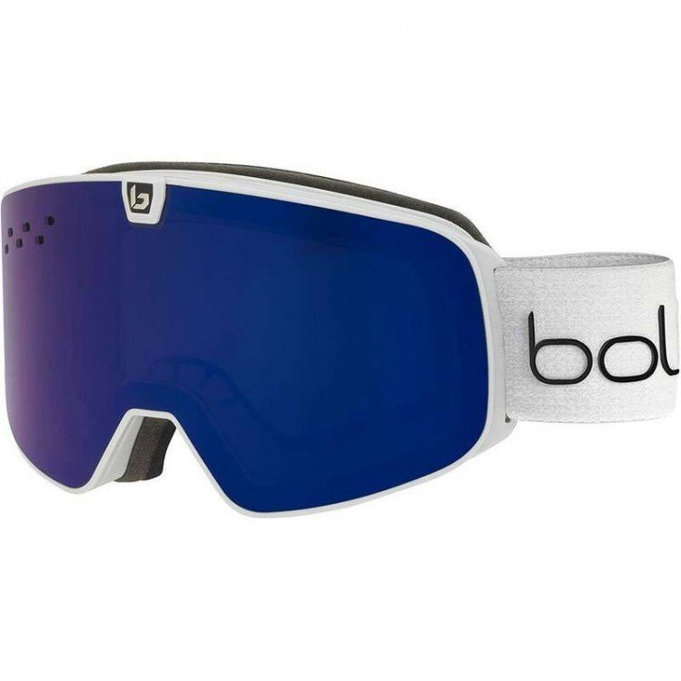 Bolle Nevada Neo Ski Goggles - White & Bronze Blue Lens
