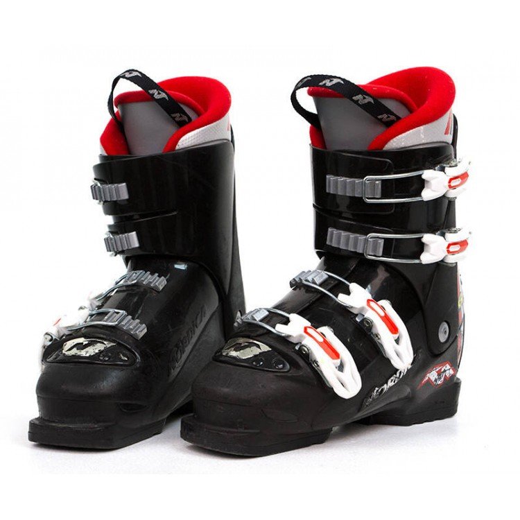 Nordica GP TJ Size 24 Kids Ski Boots - Black