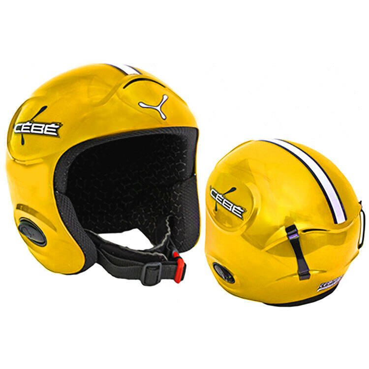 Cebe Stripe Ski Helmet - Yellow