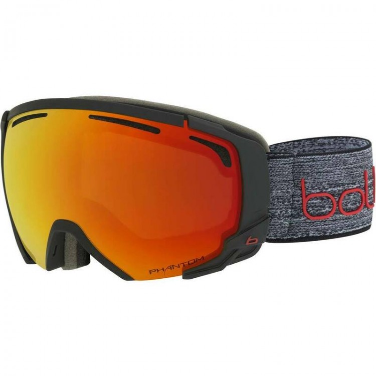 Bolle Supreme OTG Ski Goggle - Grey & Phantom Fire Red Lens