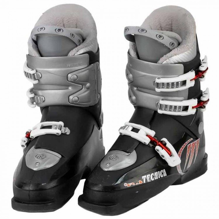 Tecnica RJ Size 24 Kids Ski Boot - Black/White
