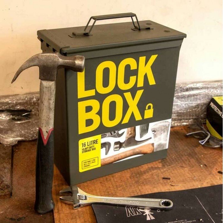 Outdoor Outfitters Heavy Duty Storage Lock Box - 16 Litre