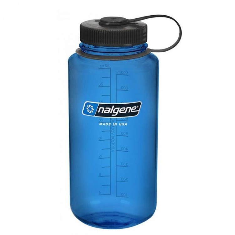 Nalgene Tritan Wide Mouth Drink Bottle - 1L - Blue - Complete Outdoors NZ
